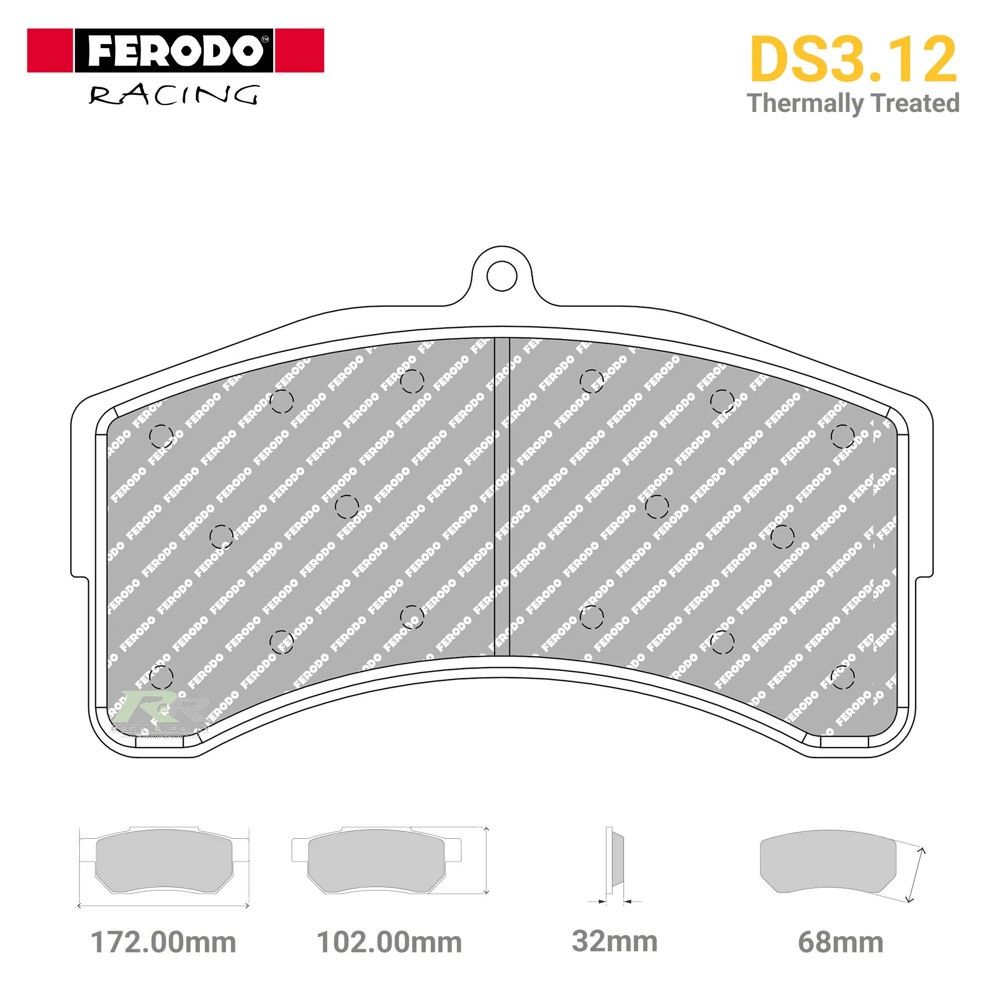 FRP3165GB - (GB) DS3.12 Brake Pads