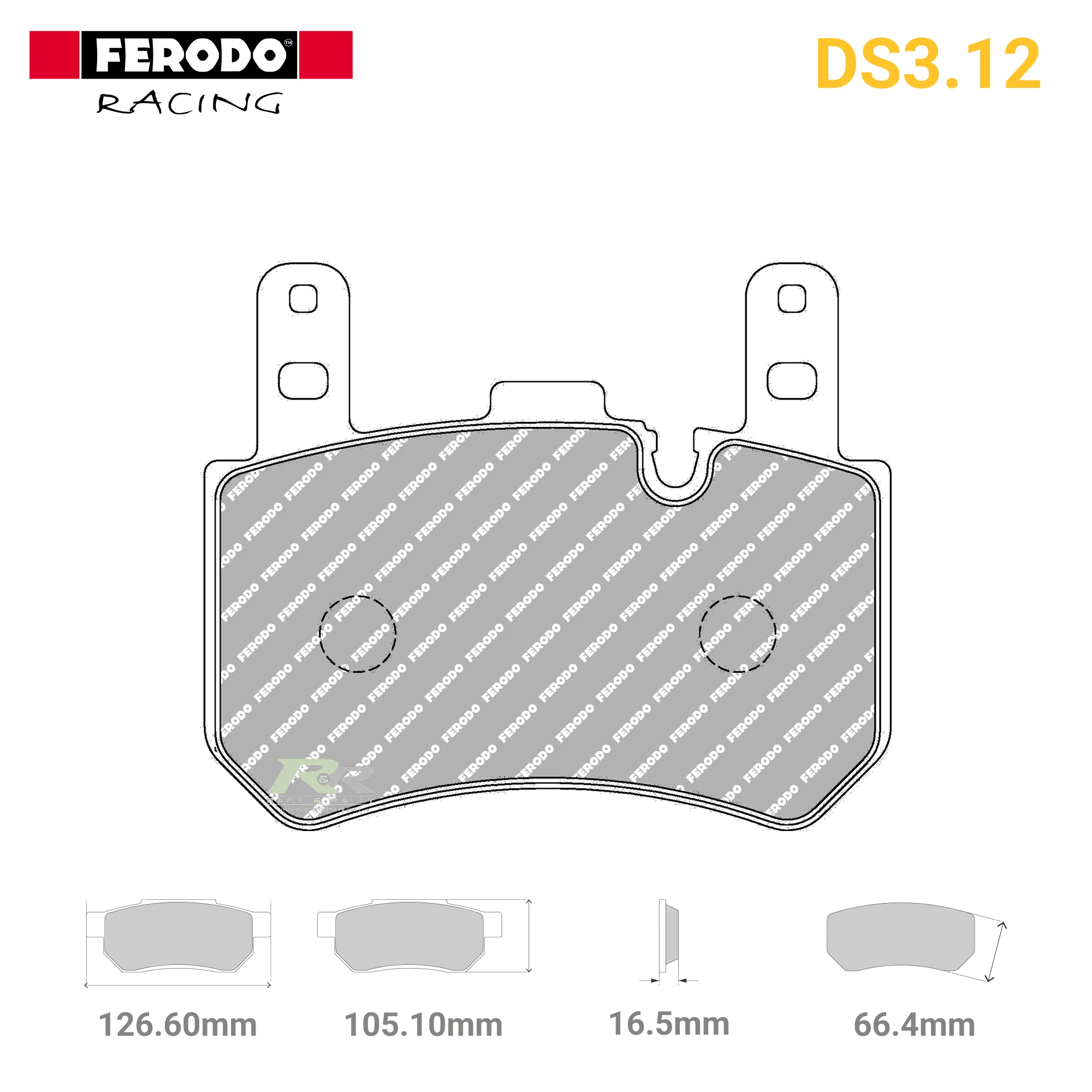 FRP3170G - (G) DS3.12 Brake Pads