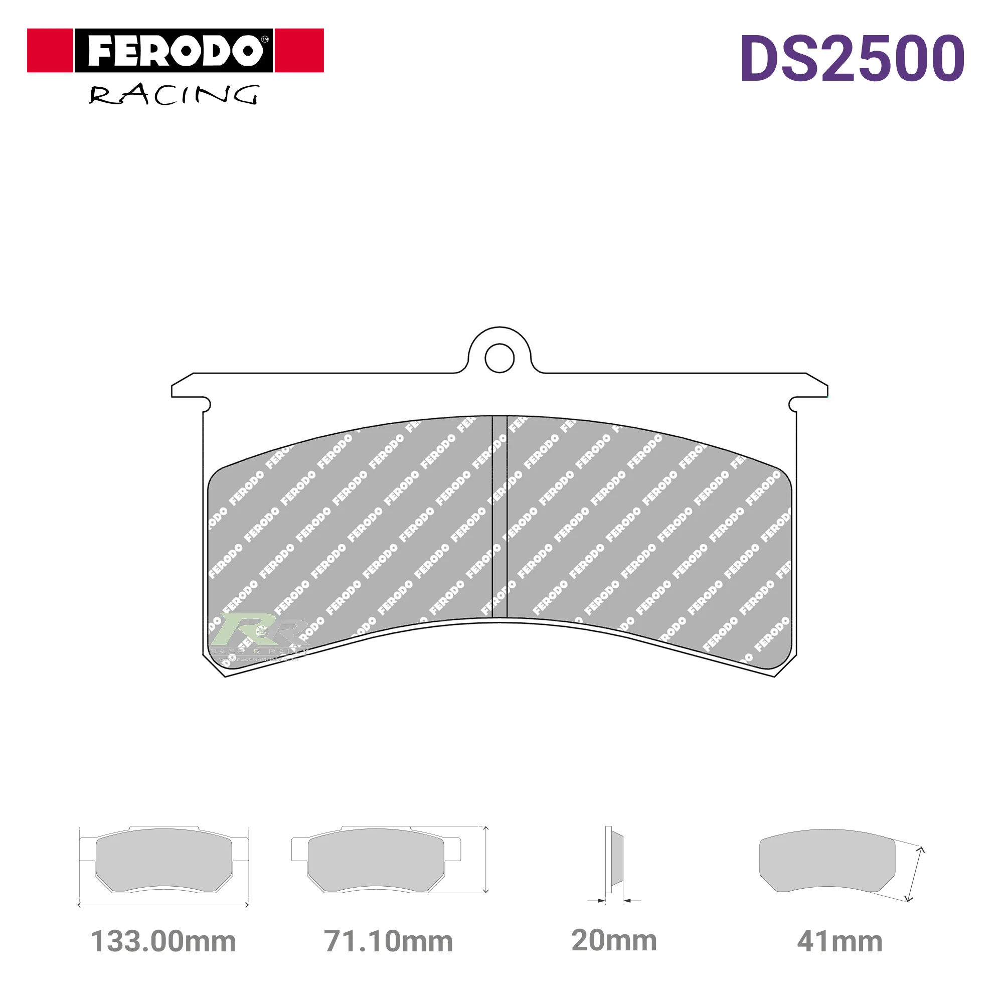 FRP501H - (H) DS2500 Brake Pads