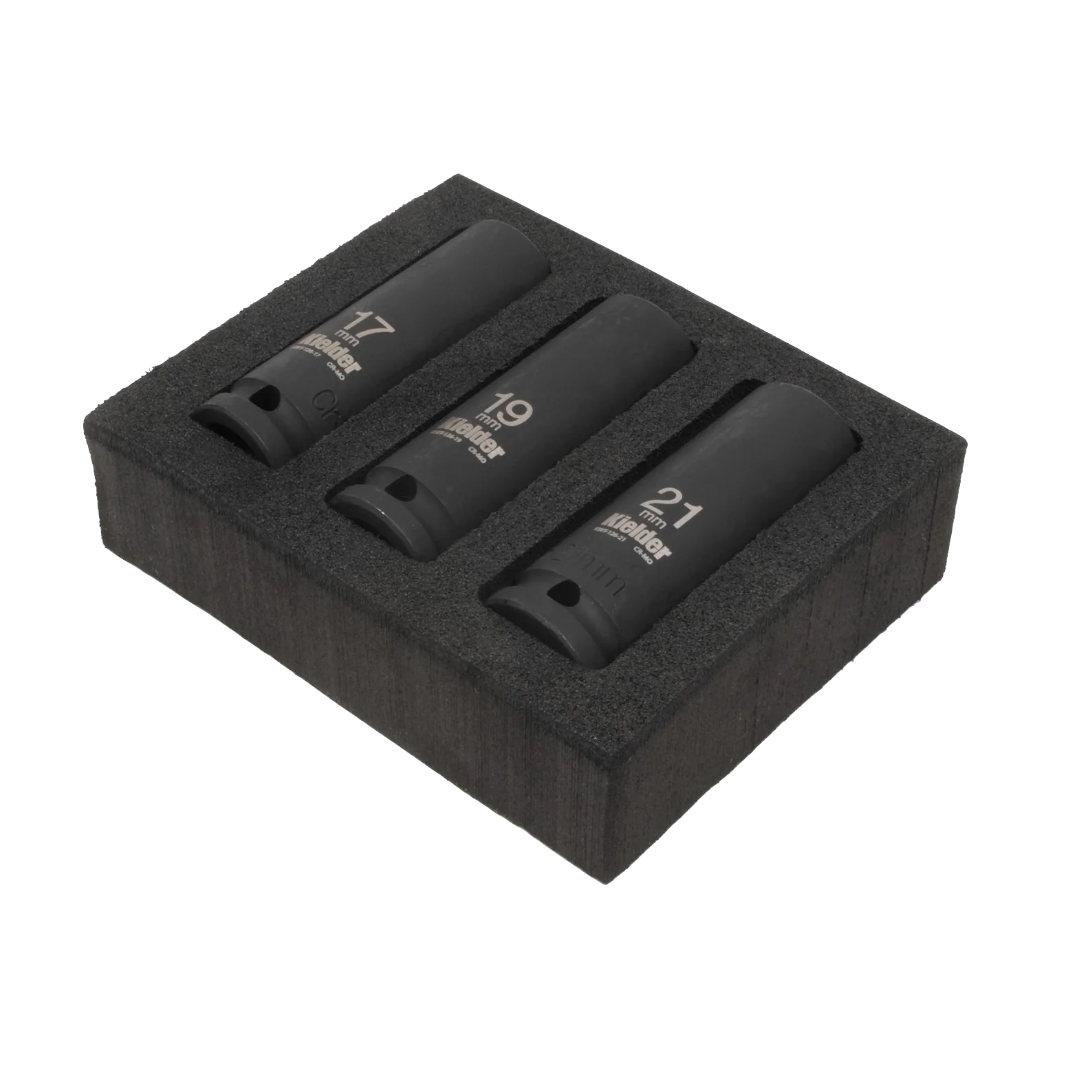 Kielder 1/2" Deep Impact Socket Set - 17, 19, 21mm (3PC)