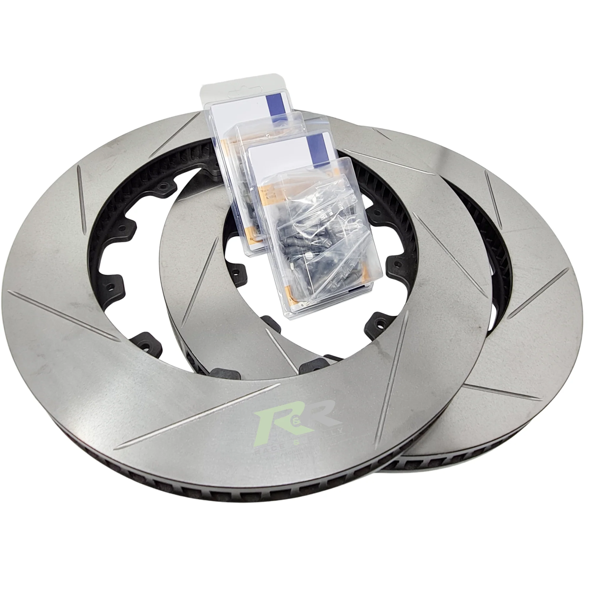 M3 E92 Brake Disc Service Kit - Strap Drive - Grooved - Image 2