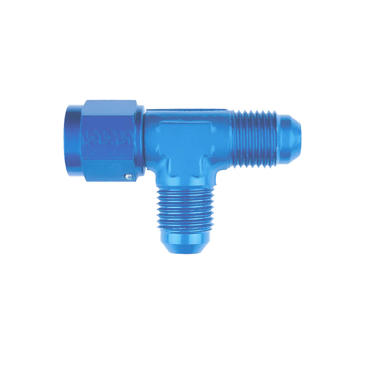 Male piece with Female Swivel on Run - JIC