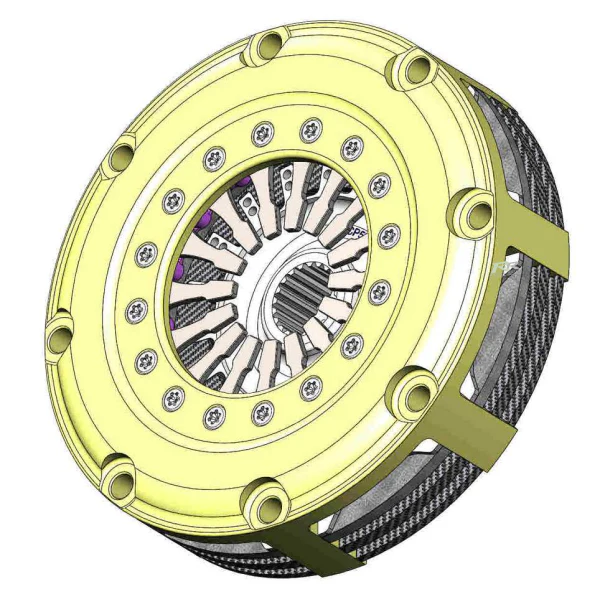 Ø138mm Twin Plate Carbon Clutch - Push Type - Image 8
