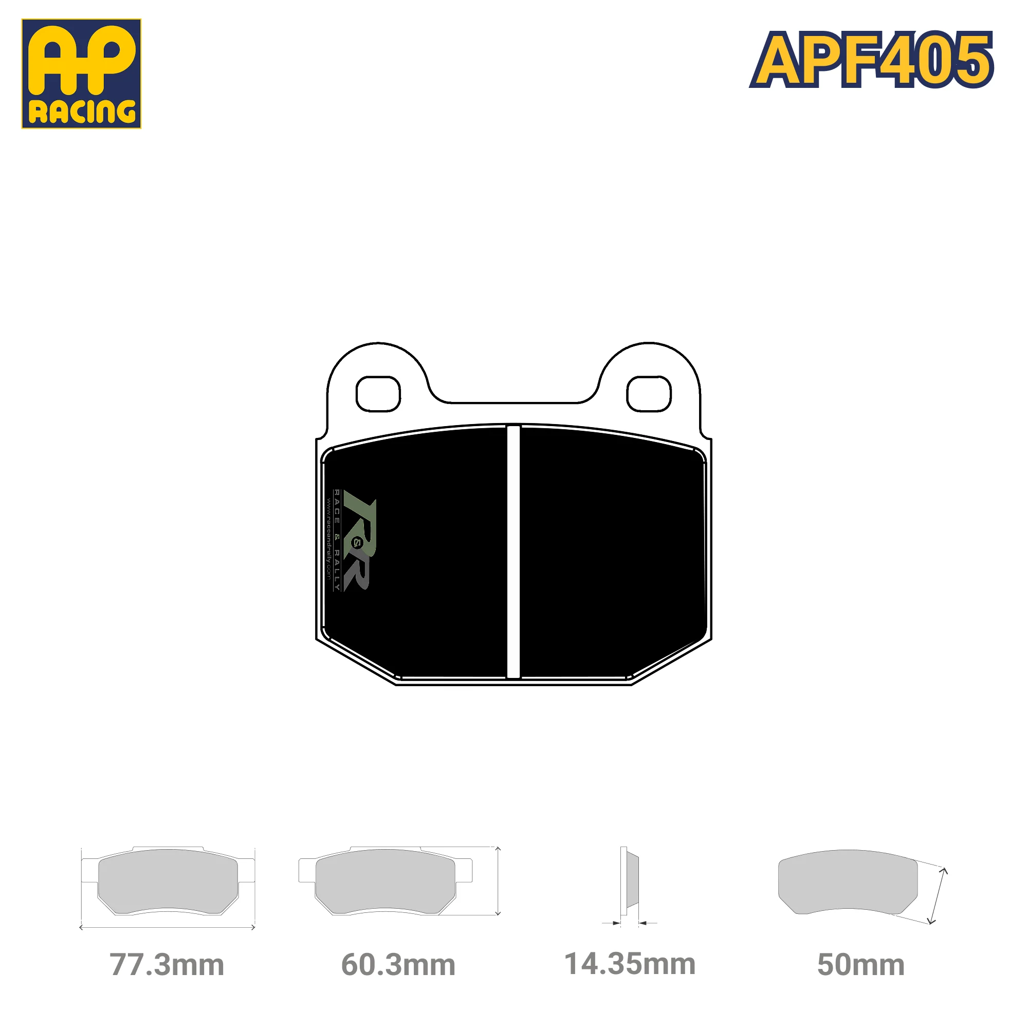 CP5119D50 Brake Pad Set - APF405 Compound