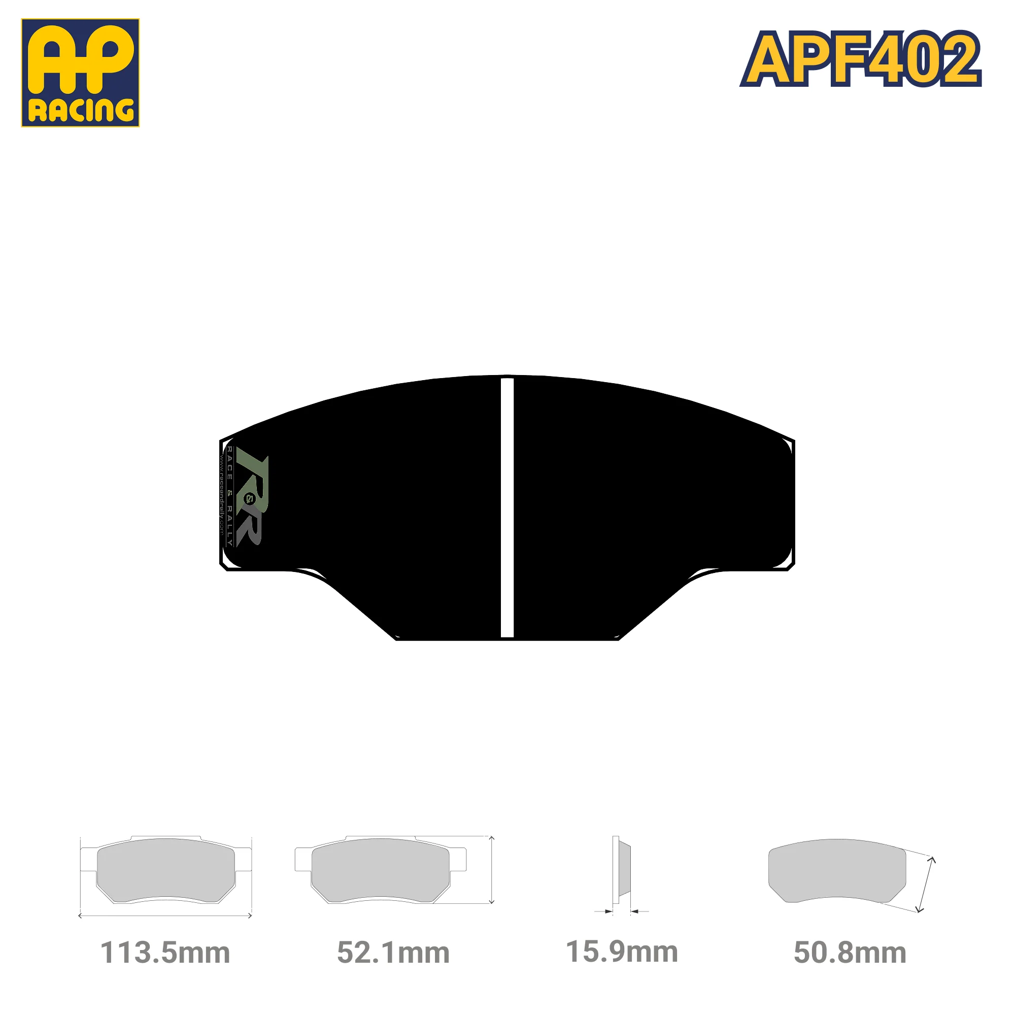 CP2340D51 Brake Pad Set - APF402 Compound