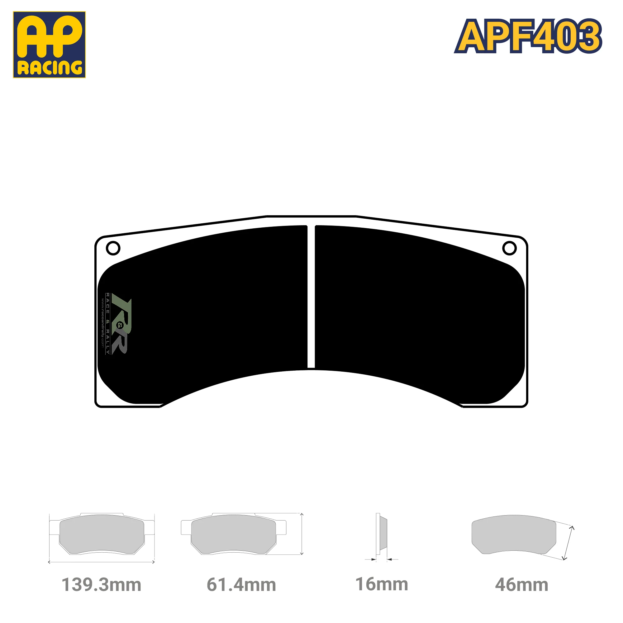 CP6820D46 Brake Pad Set - APF403 Compound