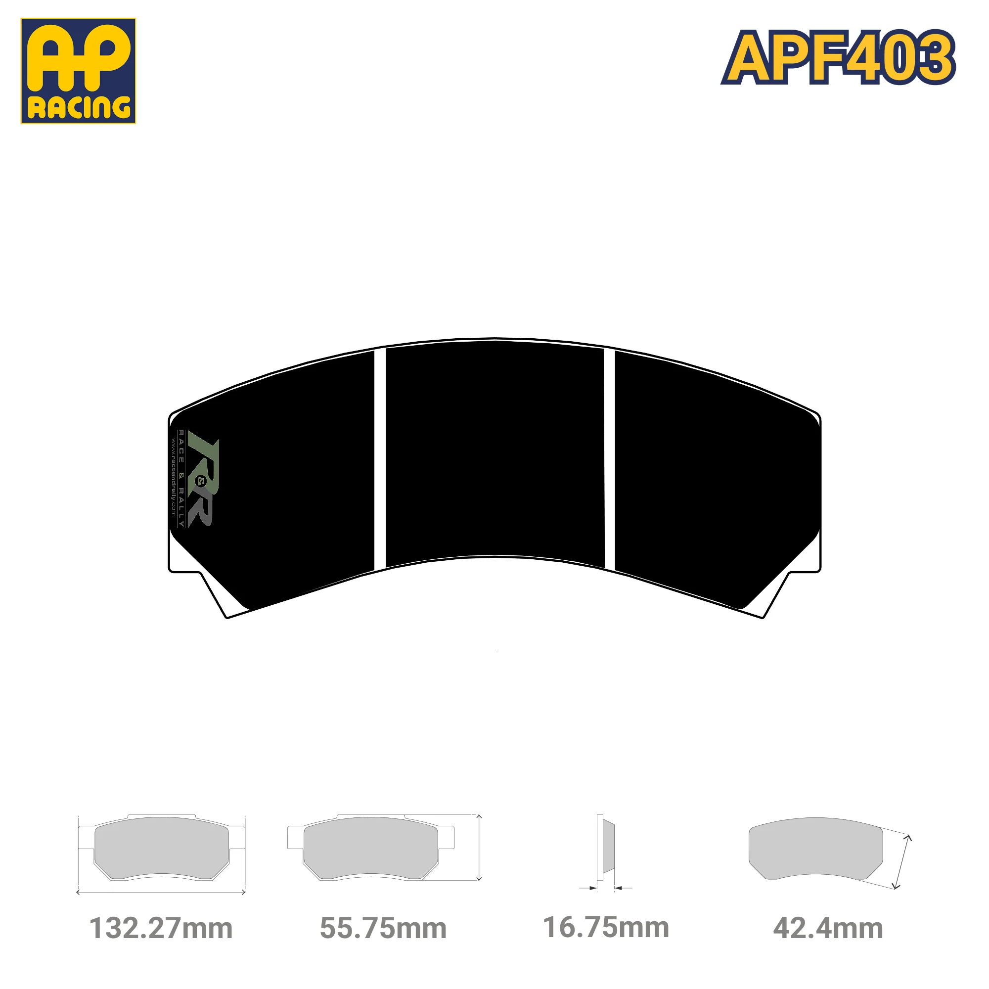 CP3215D42 Brake Pad Set - APF403 Compound