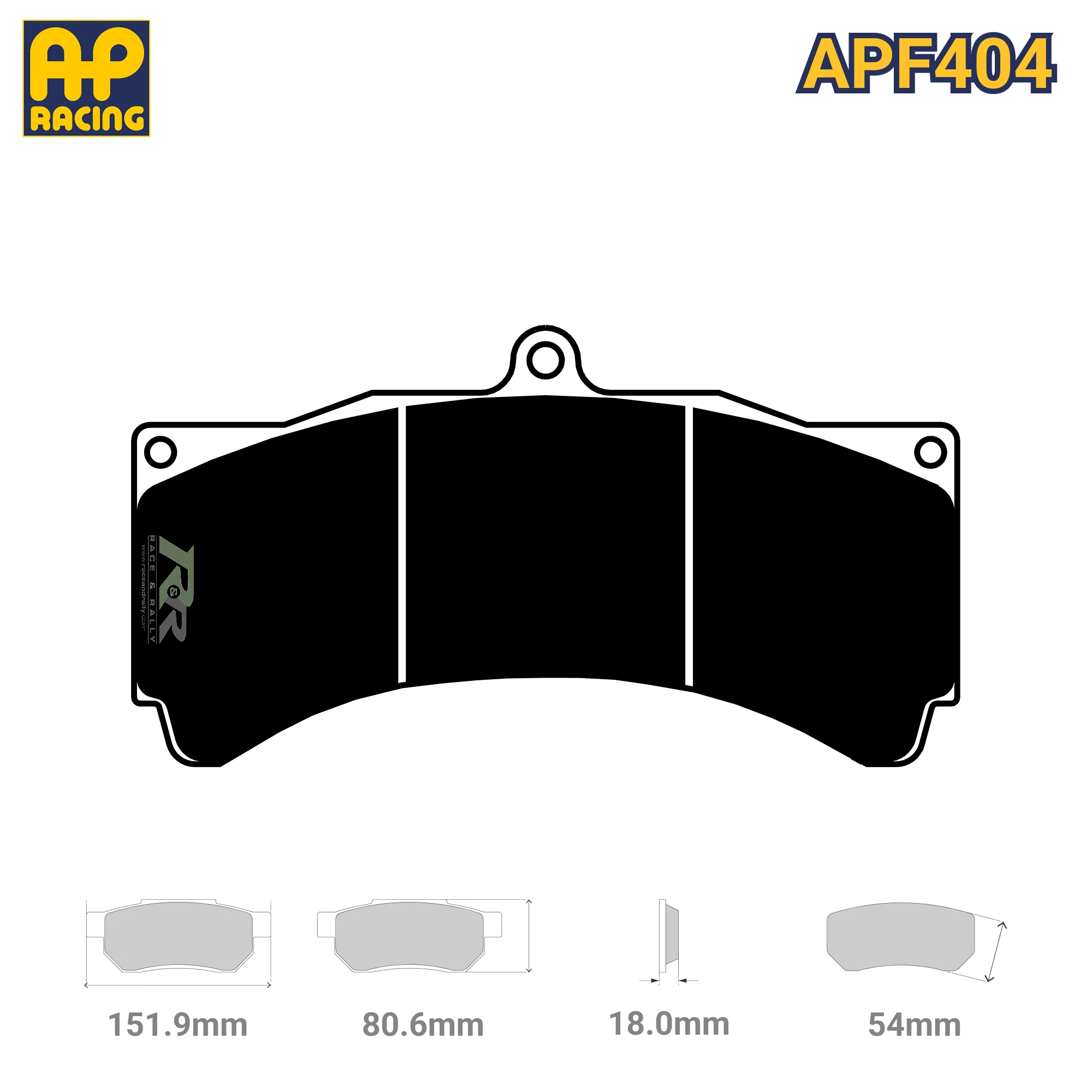 CP3894D54 Brake Pad Set - APF404 Compound
