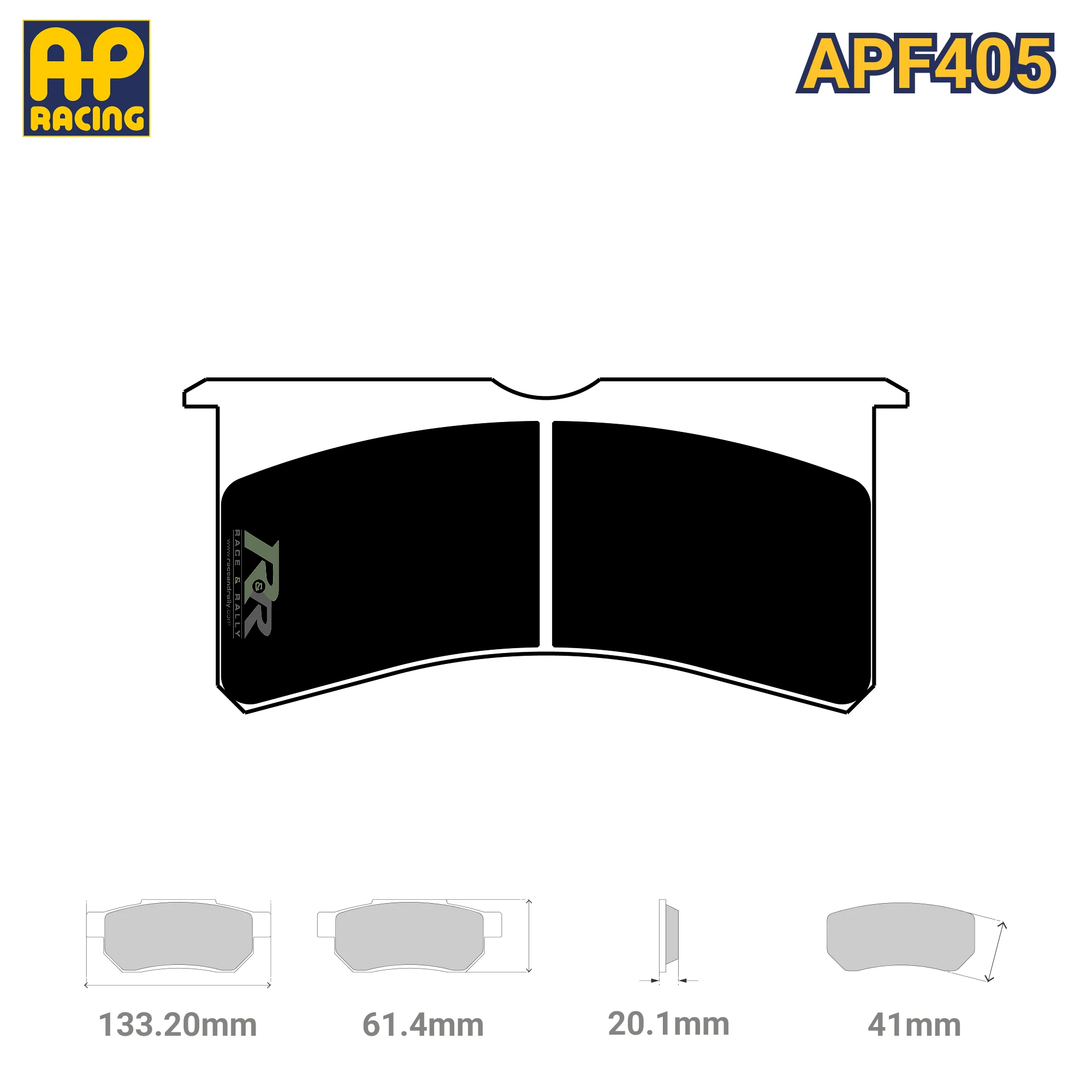 CP8250D41 Brake Pad Set - APF405 Compound