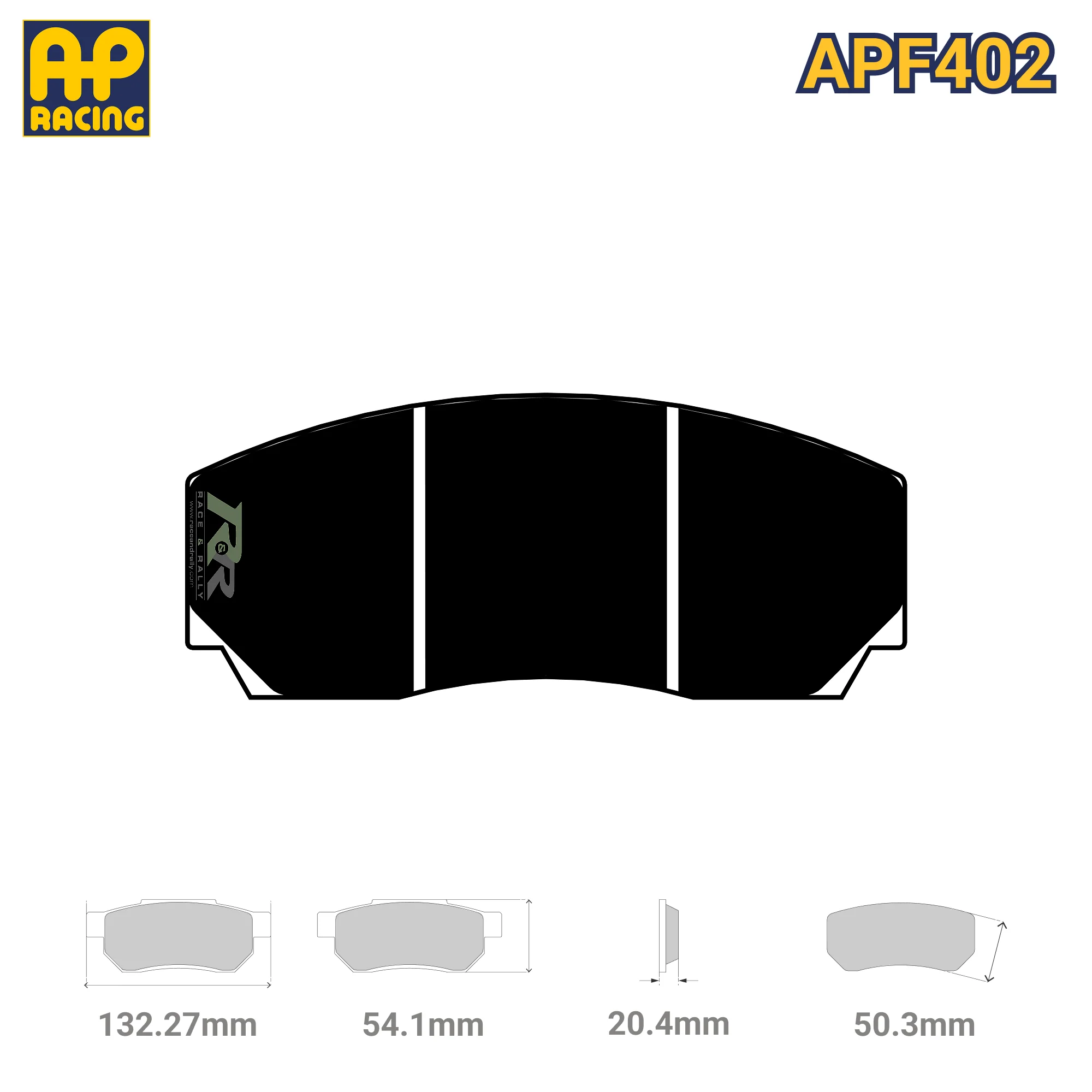 CP2279D50 Brake Pad Set - APF402 Compound