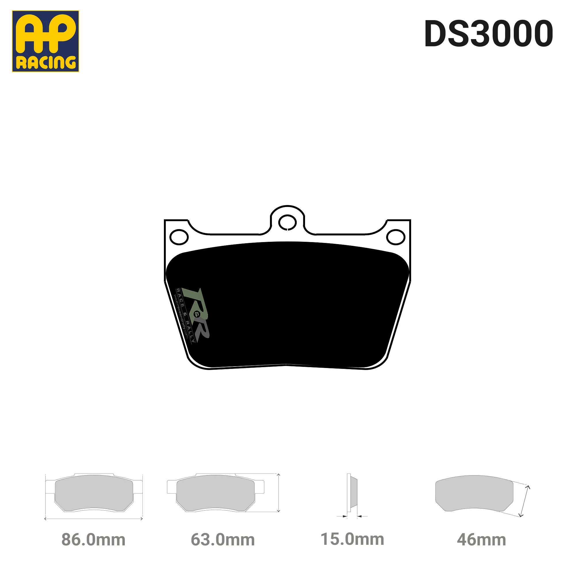 CP5148D46 Brake Pad Set - (R) DS3000 Compound
