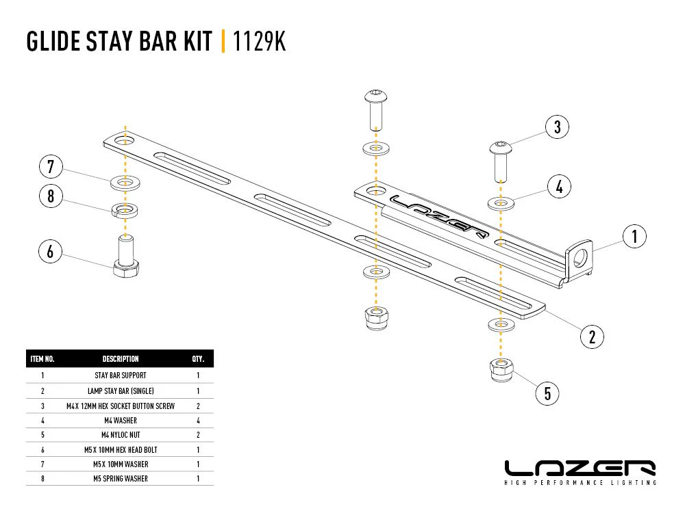 Stay Bar Kit (Glide) - Image 2