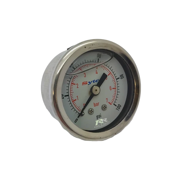 Sytec Fuel Pressure Gauge 0-7 Bar (Glycerine Filled)