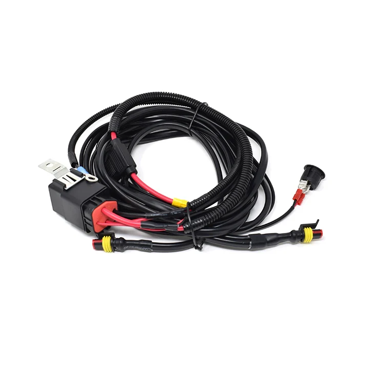 Two-lamp harness kit with switch (Long)